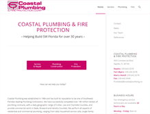 Tablet Screenshot of coastalplumbingandfire.com